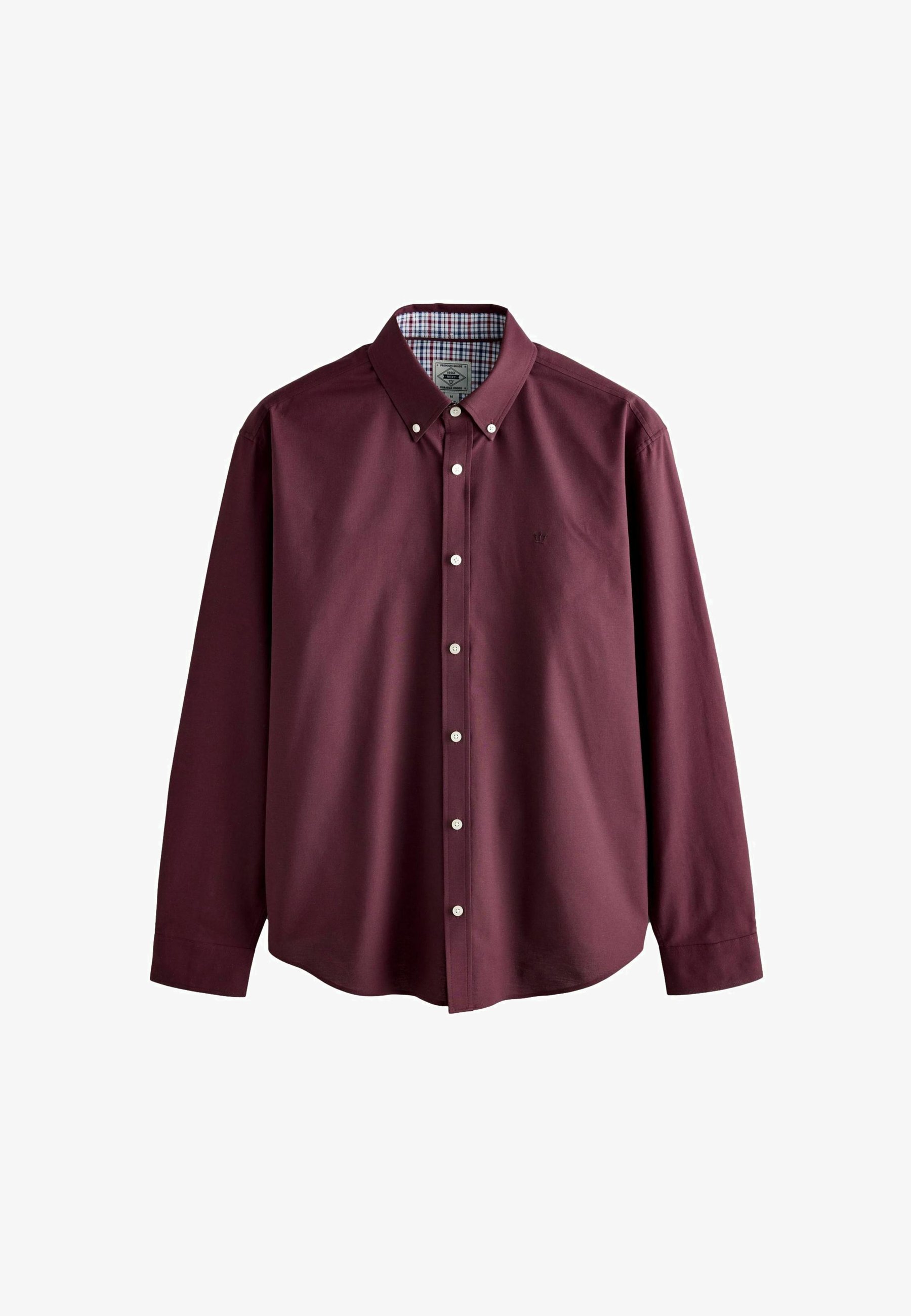 Next REGULAR FIT STRETCH OXFORD LONG SLEEVE Shirt burgundy