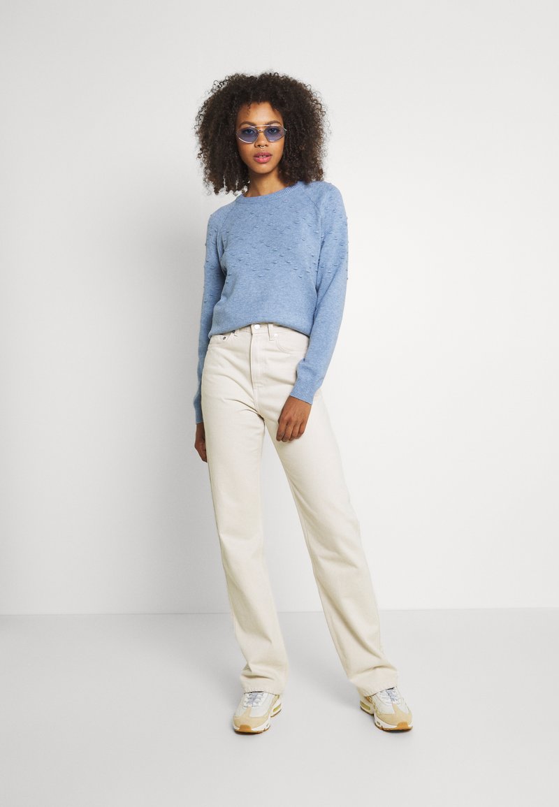 Damen Strickjacken | b.young BYNONINA DOT JUMPER Strickpullover stonewash melange/hellblau - LD03895 Damen Strickjacken | b.young BYNONINA DOT JUMPER Strickpullover stonewash melange/hellblau - LD03895