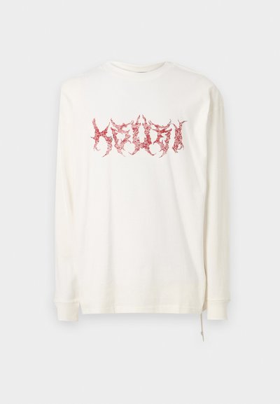 Ksubi SABBATH  BIGGIE TEE VINTAGE  - Tops ar garām piedurknēm - white