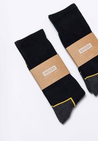 SNOCKS 2 PACK - Socken - schwarz/gelbe akzente