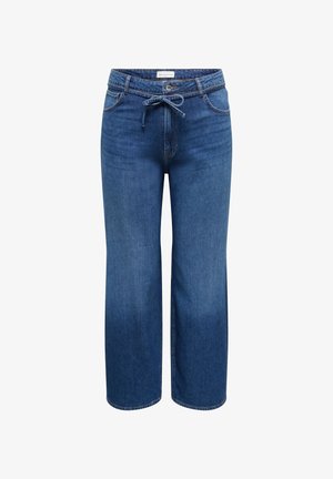 ONLY Carmakoma, CARGIANNA MW STRAIGHT DNM BOX NOOS - Wide leg - dark blue denim