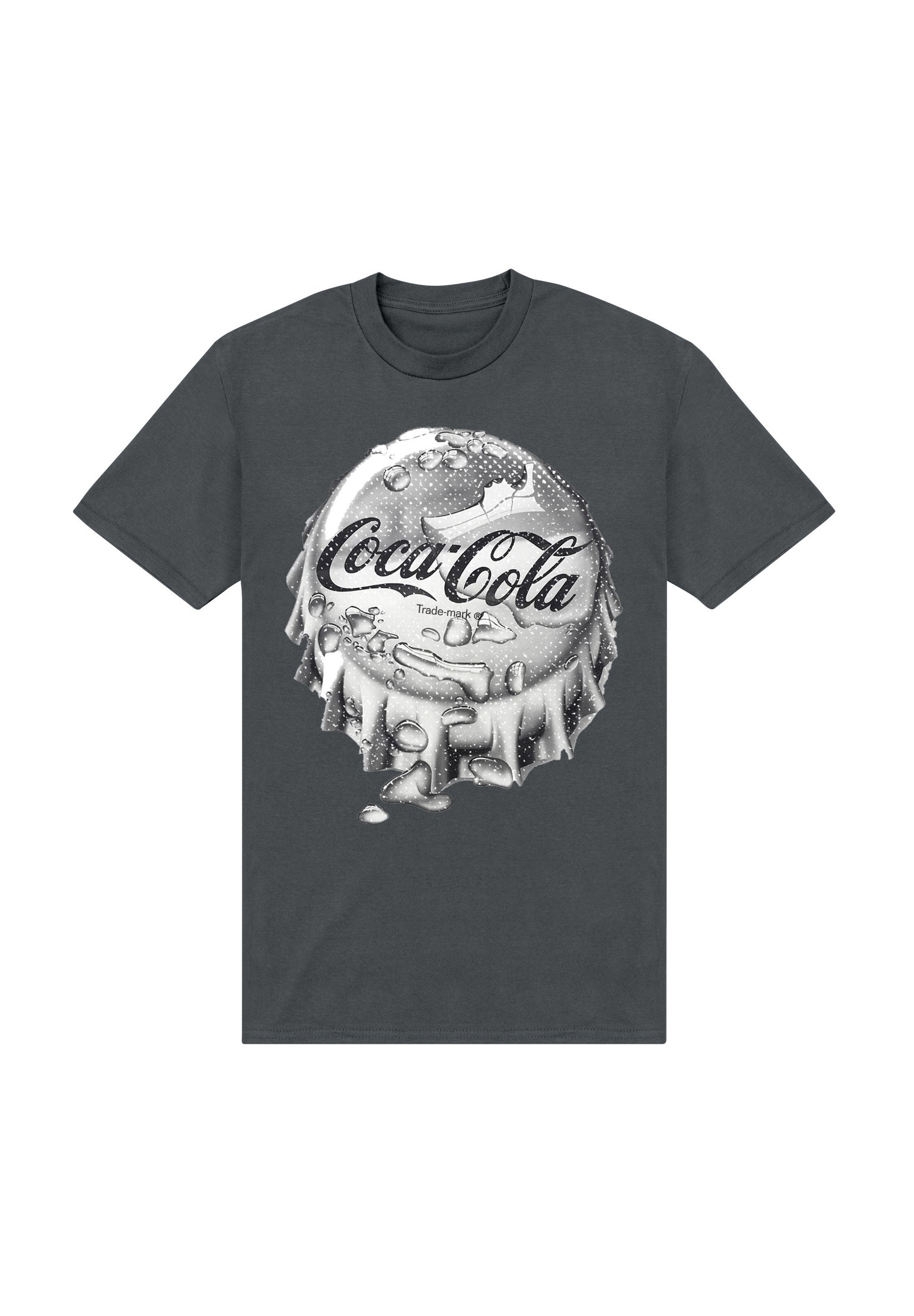Henry Tiger COCA COLA BOTTLE CAP T-Shirt print charcoal grey