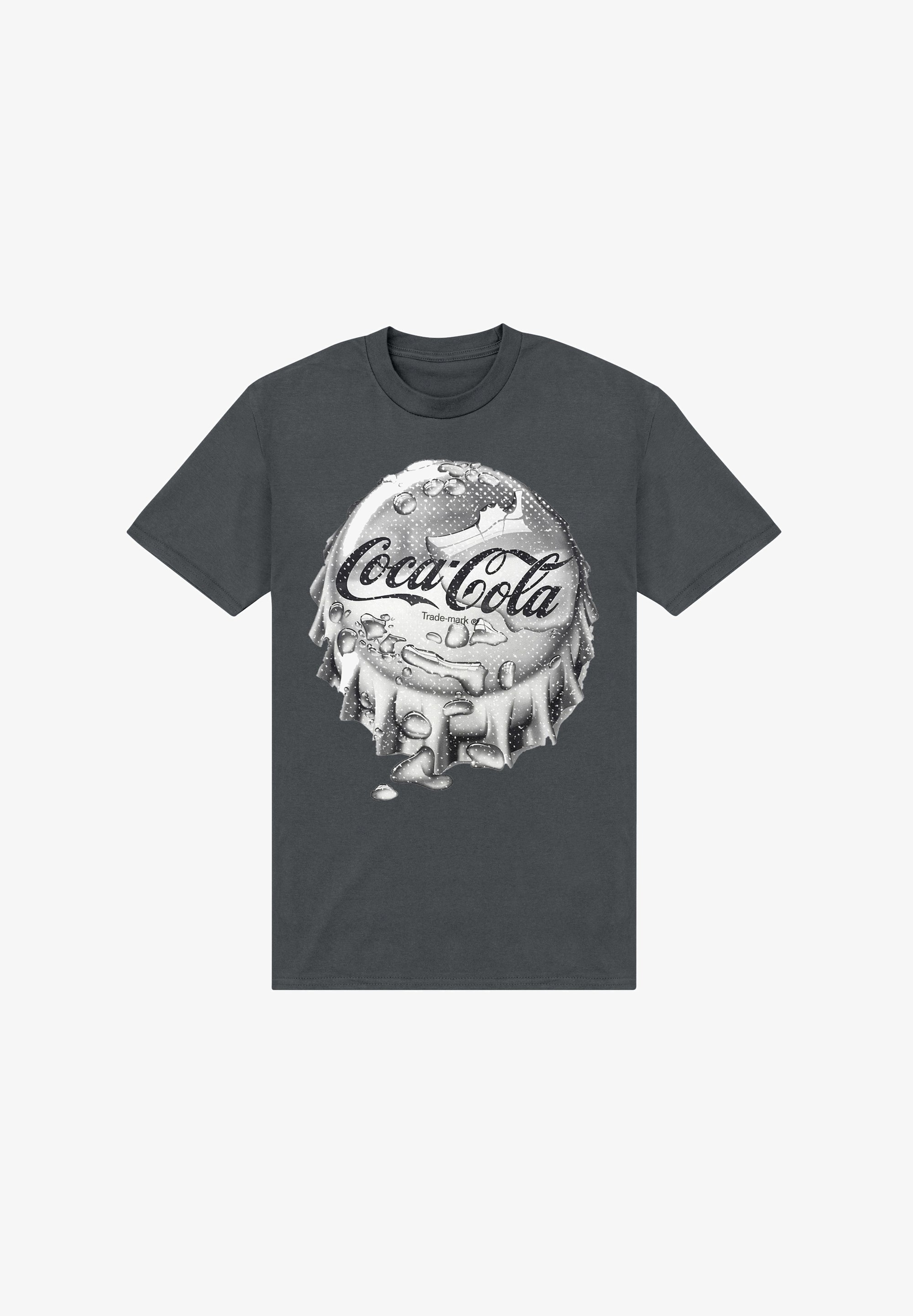 Henry Tiger COCA COLA BOTTLE CAP T-Shirt print charcoal grey