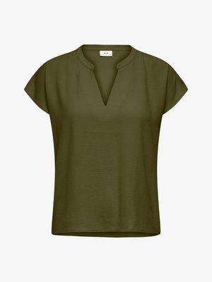 JDY, JDYLION LIFE S/S TOP WVN NOOS - Blouse - dark olive