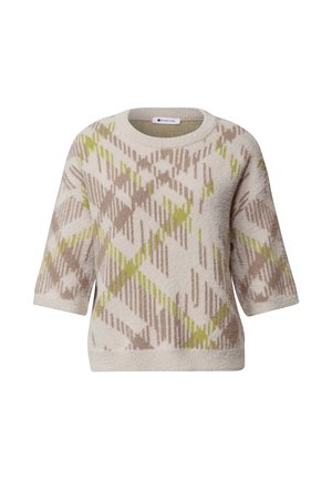 Street One, KURZARM PULLOVER MIT RUNDHALS UND MUSTER - Pullover - clay sand