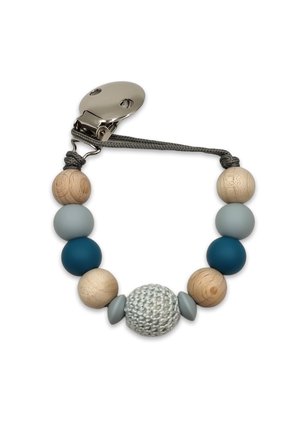 PACIFIER CROCHET - Catena per ciuccio - ocean - petrole