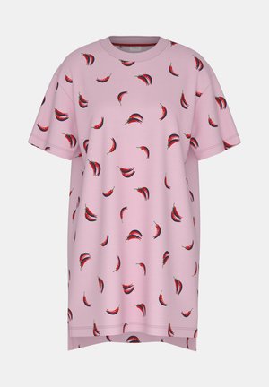 mey, MEY DAMEN BIGSHIRT KURZARM SERIE SPICE IT UP MIT PRINT - Nachthemd - soft pink