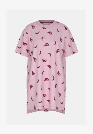 mey, MEY DAMEN BIGSHIRT KURZARM SERIE SPICE IT UP MIT PRINT - Nachtjapon - soft pink