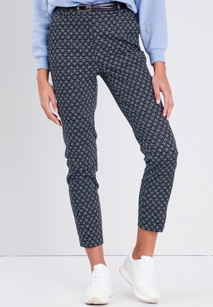 CIGARETTE CEINTURÉ - Chino - bleu marine