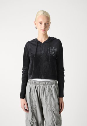 NMVALERIE ZIP HOODIE - Φούτερ με φερμουάρ - black