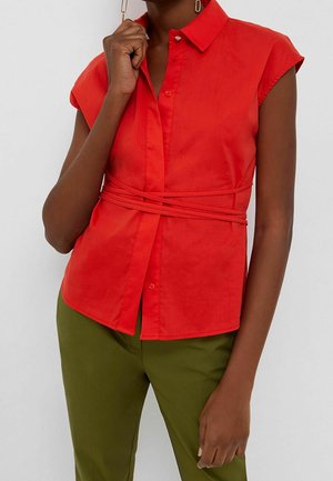 Overhemdblouse - red