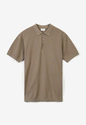 John Henric, THREE-BUTTON SHORT SLEEVE - Polo - taupe
