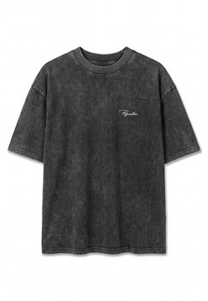 Pegador, PIKE OVERSIZED TEE - T-shirt print - vintage black cream