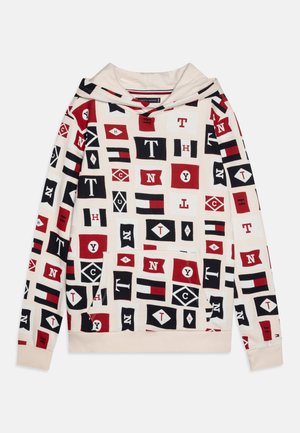 FLAGS HOODIE - Felpa con cappuccio - ancient white