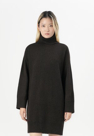 VMAQUARIUS ROLLNECK SHORT - Pulóverruha - chocolate torte