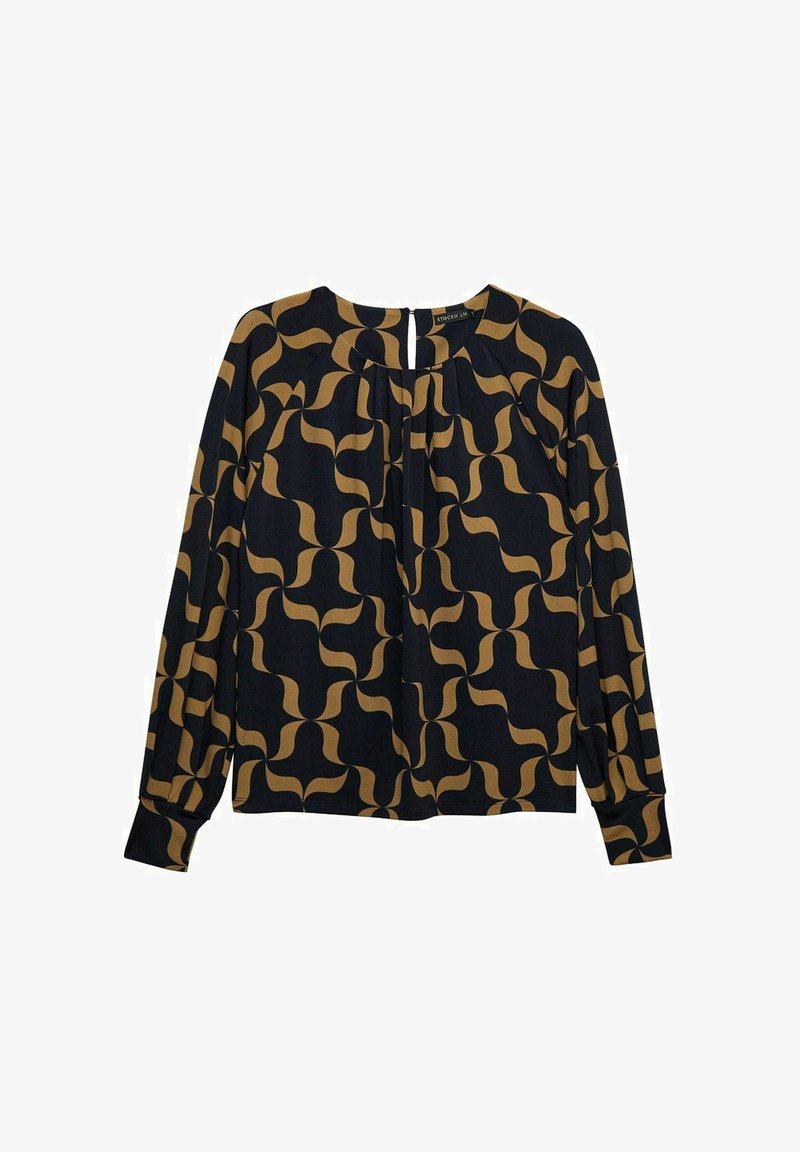 Spp Ribbon STOCKH LM HILDA LONG SLEEVE - Blouse - navy ribbon/donkerblauw - Zalando.nl