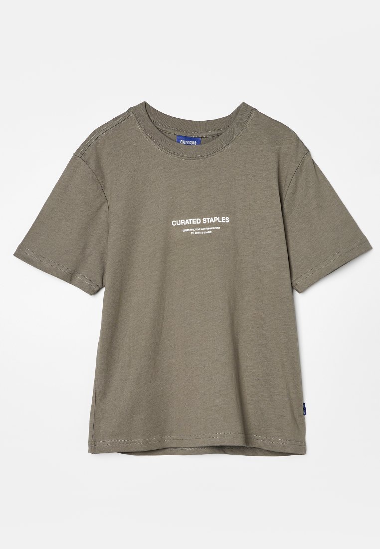 ONLY & SONS junior T-shirt print grijs ONLY & SONS junior T-shirt print grijs