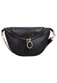 Seidenfelt Handtas - black gold