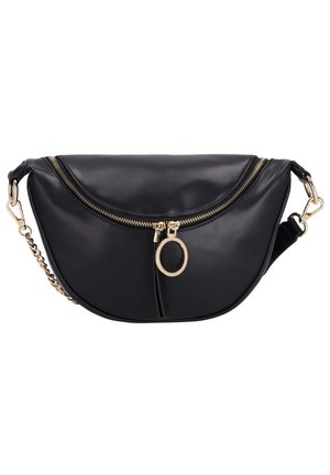 Seidenfelt Handtas - black gold