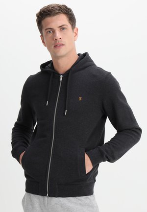 KYLE HOODIE - Bluza rozpinana - black marl