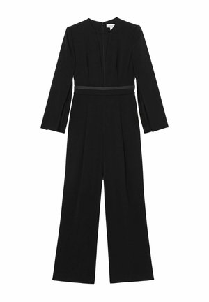 Reiss, REGULAR FIT - EVORA PLUNGE-NECK SPLIT-SLEEVE JUMPSUIT . - Jumpsuit - black