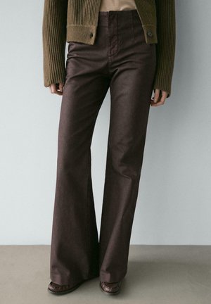 FLARED - Spodnie materiałowe