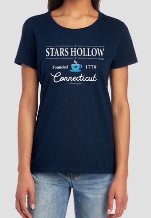 Cotton Soul, GILMORE GIRLS STARS HOLLOW CONNECTICUT VINTAGE - T-Shirt print - dark blue