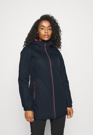 WOMAN FIX HOOD - Veste d'hiver - blue/sangria