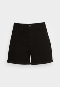 NMSMILEYNWSHORTS - Τζιν σορτς - black denim