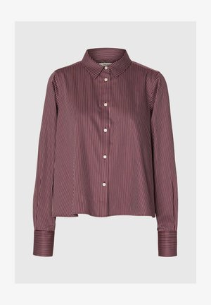 Selected, LONG SLEEVED SHIRT RELAXED FIT - Chemisier - tawny port