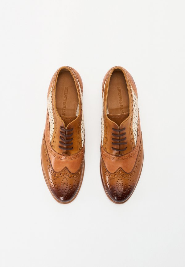 SELINA - Lace-ups - cognac2