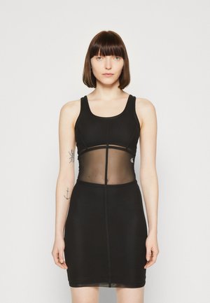 TANK DRESS - Pouzdrové šaty - black