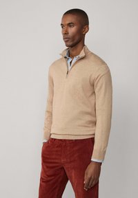 Façonnable 1/2 ZIP - Maglione - dark stone beige