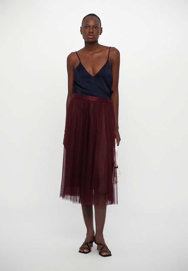 FLAWLESS SKIRT - A-line skirt - burgundy2
