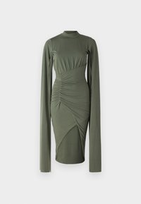 DOHA OPEN SLEEVE SLINKY DRESS - Koktejlové šaty / šaty na párty - dark khaki