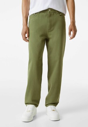 WIDE FIT  - Straight leg -farkut - khaki