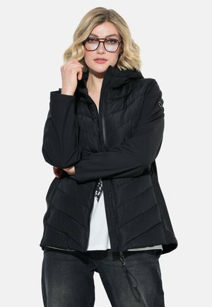 Ulla Popken, HYPRAR MIXED MATERIAL QUILTED JACKET - Chaqueta de invierno - black