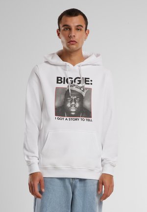 BIGGIE CROWN - Hoodie - white