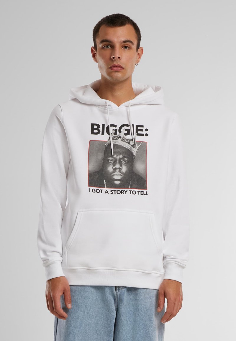 Mister Tee BIGGIE CROWN - Džemperis ar kapuci - white