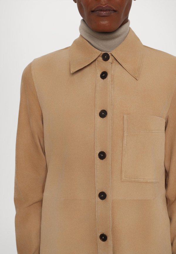 JACKET - Leather jacket - beige2