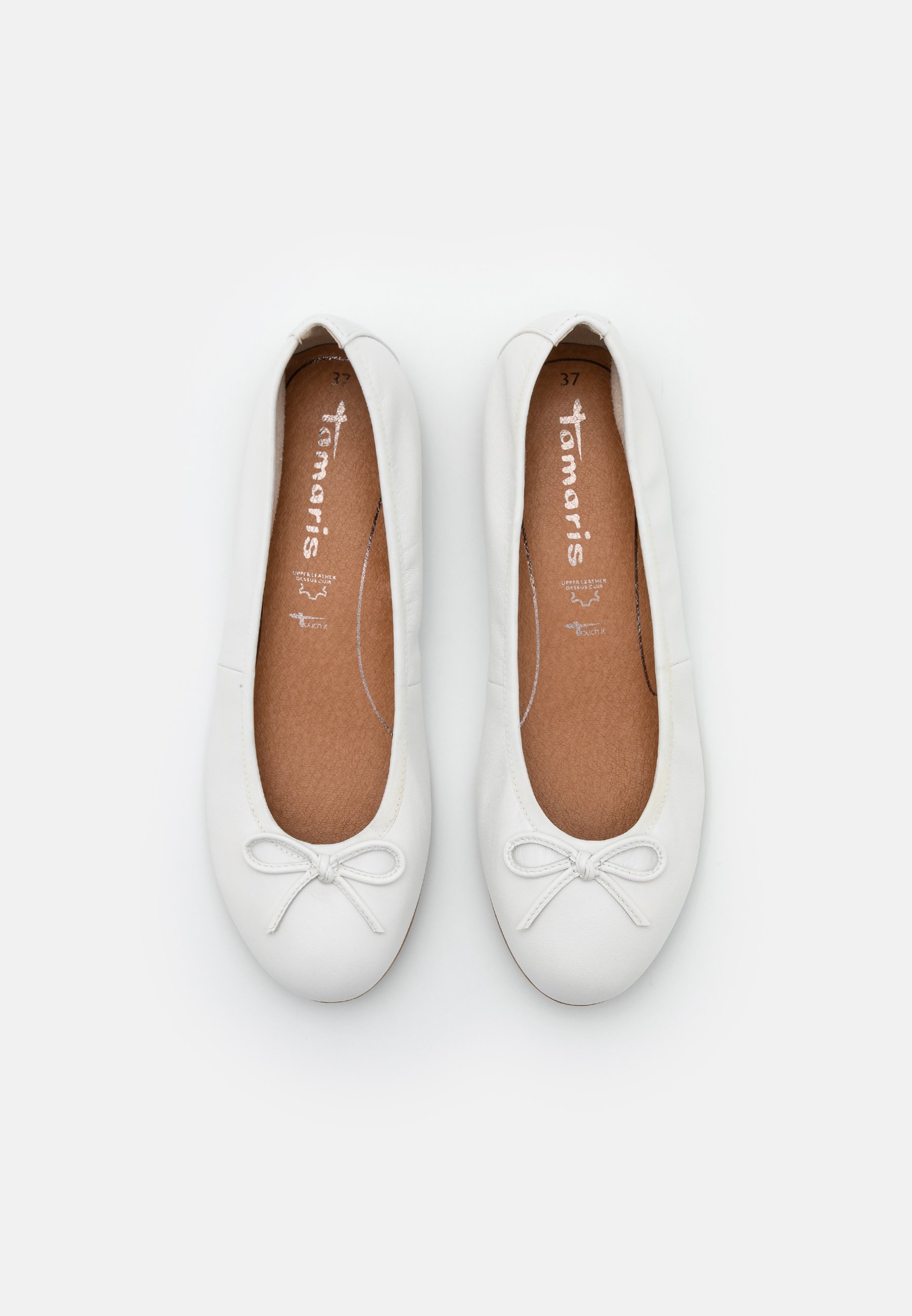 Tamaris Ballerina's - white/wit - Zalando.be