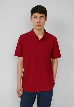 BASIC KNOPFLEISTE KRAGEN STÜCK - Poloshirt - dunkelrot