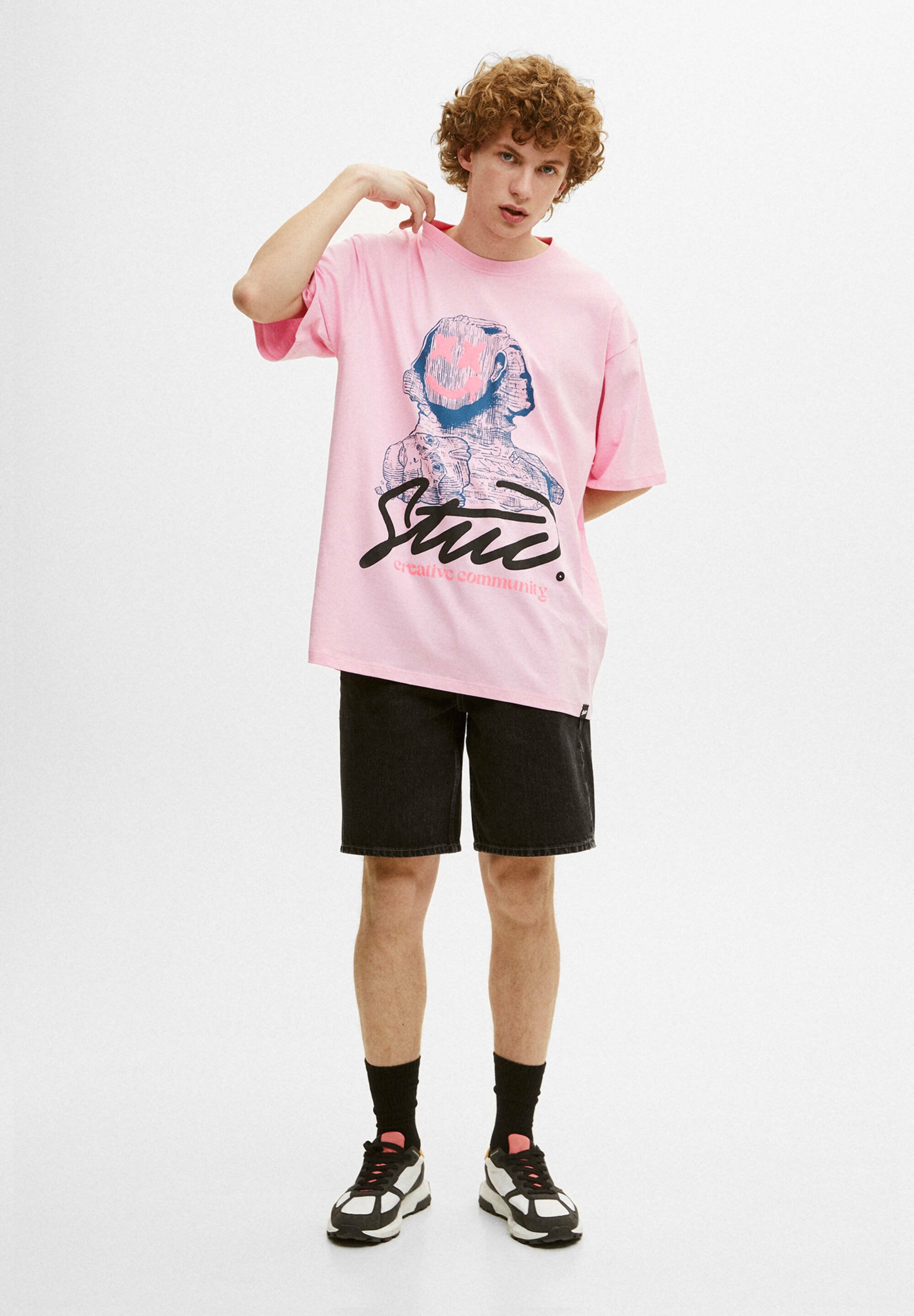 pull and bear community forever t shirt