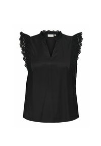 NORMAL GESCHNITTEN V-AUSSCHNITT  - Bluza - black