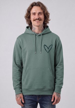 watapparel, HERZI UNISEX - Kapuzenpullover - green bay