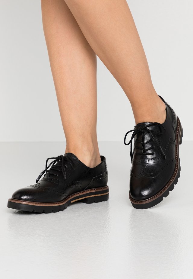 Chaussures Femme Marco Tozzi Talons Bas - Taille 39, Couleur Noire, Neuves Avec Boîte