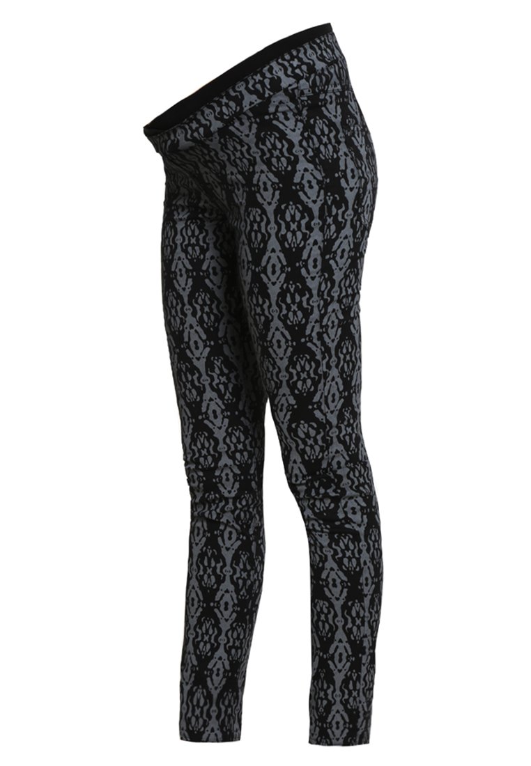 Mom2moM Broek zwart/grijs