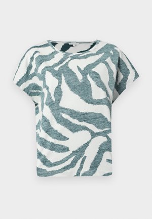TOM TAILOR INSIDE PRINTED - Print T-shirt - teal
