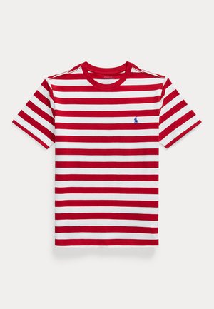 STRIPED COTTON JERSEY TEE 8-20Y - Print T-shirt - red/white