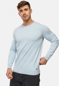 INDICODE JEANS GAMAL - Strickpullover - celestial blue
